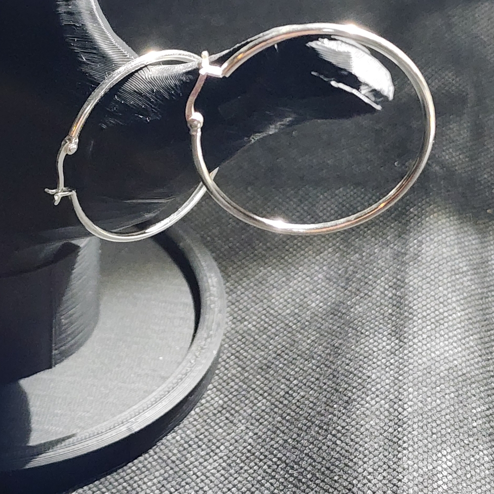 Elegant Silver Hoop Earrings
